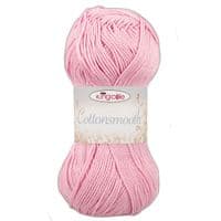 King Cole Cottonsmooth DK Yarn 3522 Pale Pink
