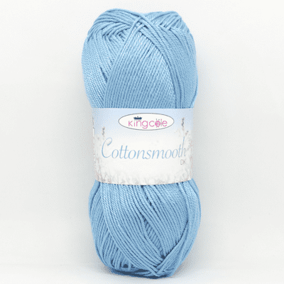King Cole Cottonsmooth DK Yarn 3523 Pale Blue