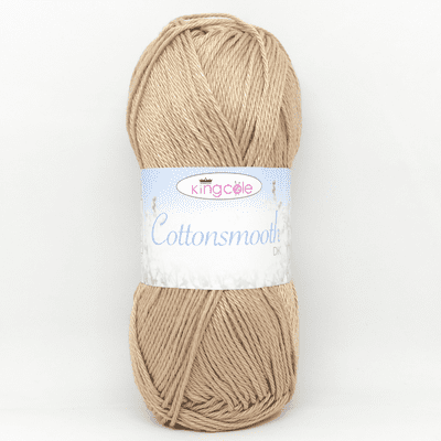 King Cole Cottonsmooth DK Yarn 3524 Latte