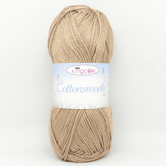 King Cole Cottonsmooth DK Yarn 3524 Latte