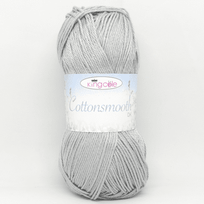 King Cole Cottonsmooth DK Yarn 3525 Silver
