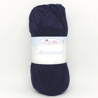 King Cole Cottonsmooth DK Yarn 3528 Navy