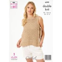 King Cole Cottonsoft DK Tank Tops Crochet Pattern 6399