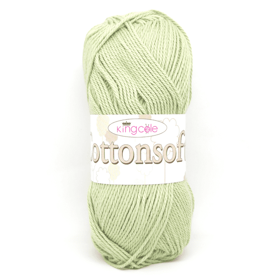 King Cole Cottonsoft DK Yarn 1576 Sage Green