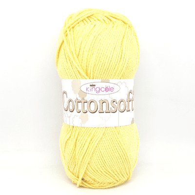 King Cole Cottonsoft DK Yarn 1600 Buttercup