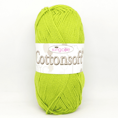 King Cole Cottonsoft DK Yarn 1601 Lime Green