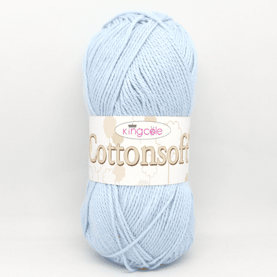 King Cole Cottonsoft DK Yarn 1931 Pale Blue