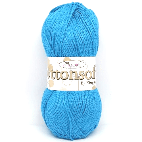 King Cole Cottonsoft DK Yarn 3366 Azure