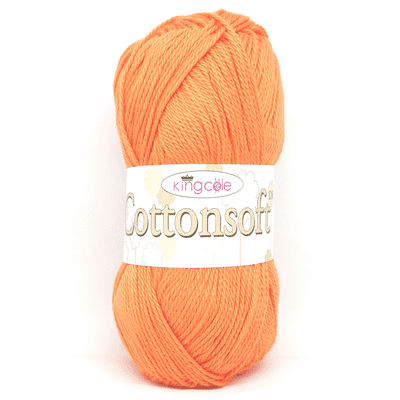 King Cole Cottonsoft DK Yarn 3464 Clementine