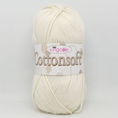 King Cole Cottonsoft DK Yarn 711 Ecru