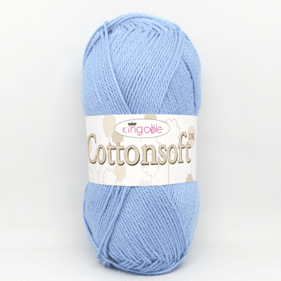 King Cole Cottonsoft DK Yarn 714 Sky Blue