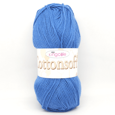 King Cole Cottonsoft DK Yarn 718 Saxe Blue