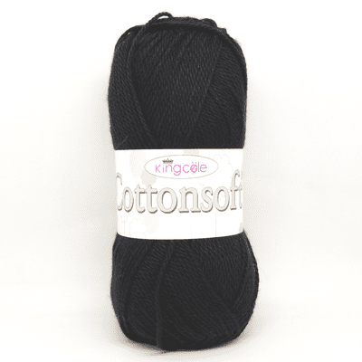 King Cole Cottonsoft DK Yarn 746 Black