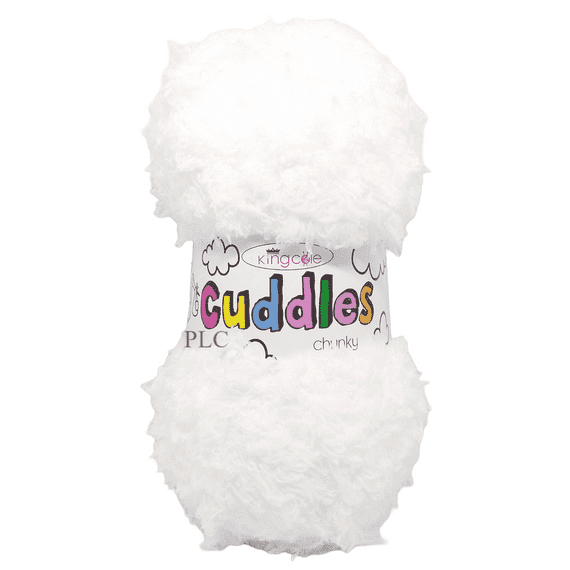 King Cole Cuddles Chunky Yarn 350 White
