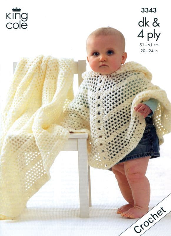 Hooded Baby Poncho Crochet Pattern Easy Crochet Crochet Poncho For