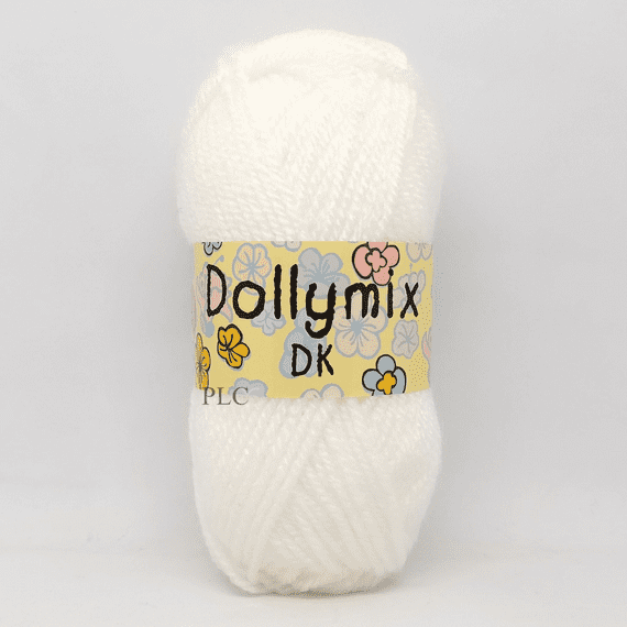 King Cole Dollymix DK Yarn 01 White
