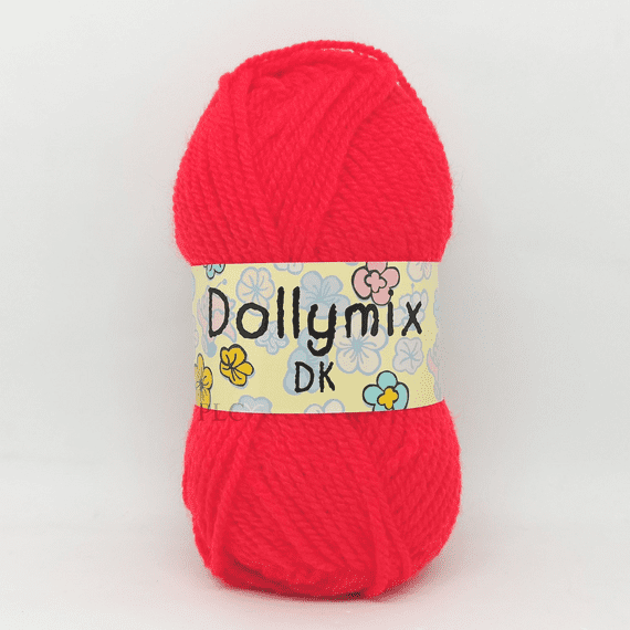 King Cole Dollymix DK Yarn 09 Red