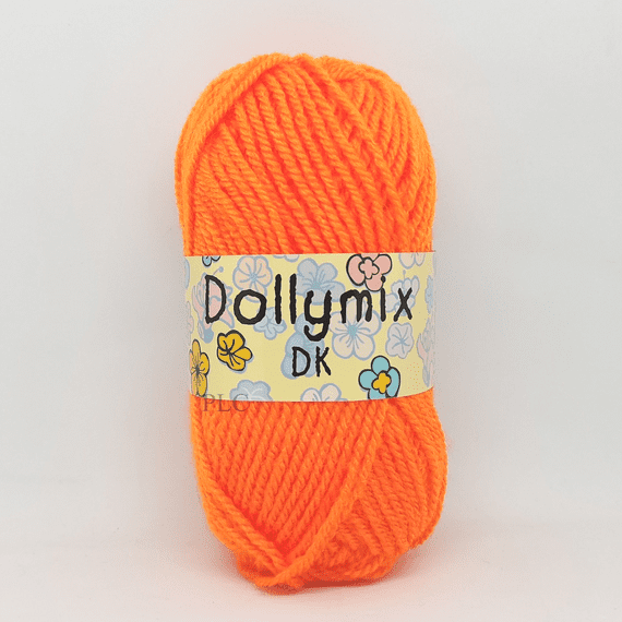 King Cole Dollymix DK Yarn 144 Orange