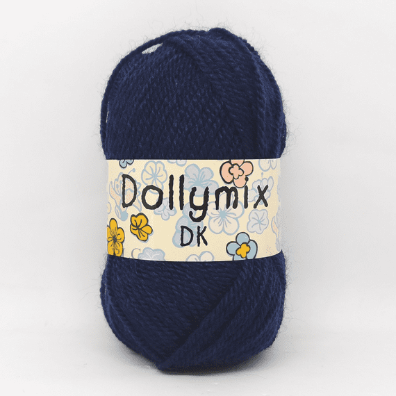 King Cole Dollymix DK Yarn 25 Navy Blue