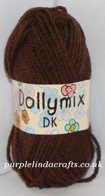 King Cole Dollymix DK Yarn 273 Chocolate Brown