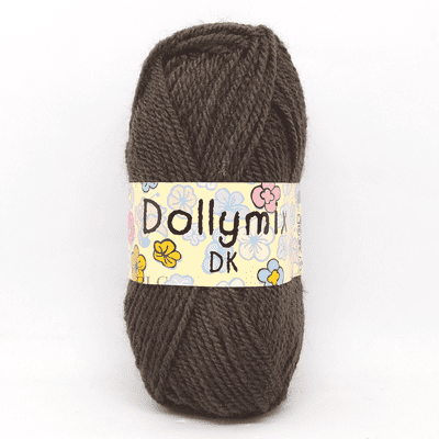 King Cole Dollymix DK Yarn 273 Chocolate Brown