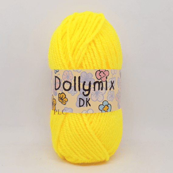 King Cole Dollymix DK Yarn 38 Acid Yellow