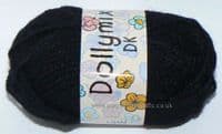 King Cole Dollymix DK Yarn 48 Black