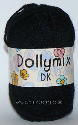 King Cole Dollymix DK Yarn 48 Black