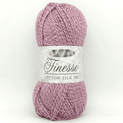 King Cole Finesse Cotton Silk DK Yarn 2814 Antique Lilac