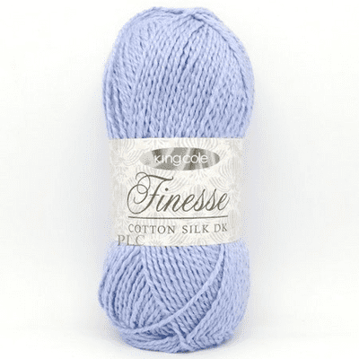 King Cole Finesse Cotton Silk DK Yarn 2815 Soft Blue