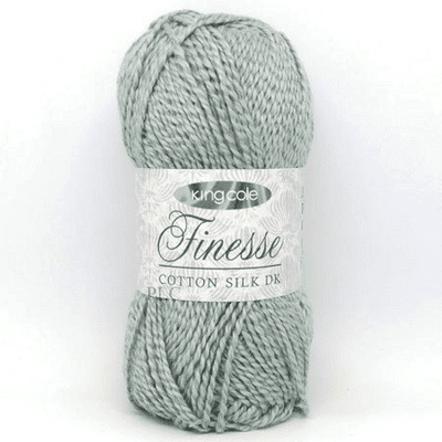 King Cole Finesse Cotton Silk DK Yarn 2817 Glacier