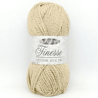 King Cole Finesse Cotton Silk DK Yarn 2818 Stone