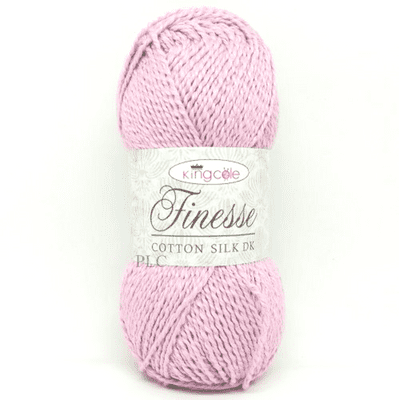 King Cole Finesse Cotton Silk DK Yarn 2822 Wisteria DISCONTINUED