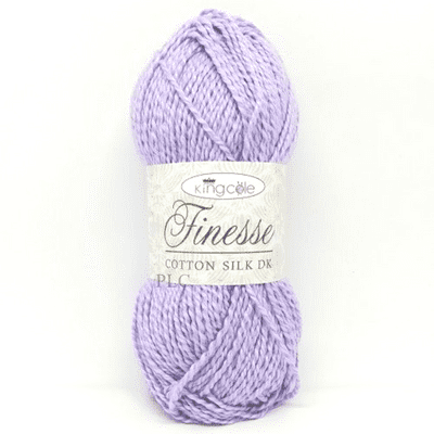 King Cole Finesse Cotton Silk DK Yarn 2823 Lilac Mist