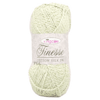 King Cole Finesse Cotton Silk DK Yarn 2827 Mint