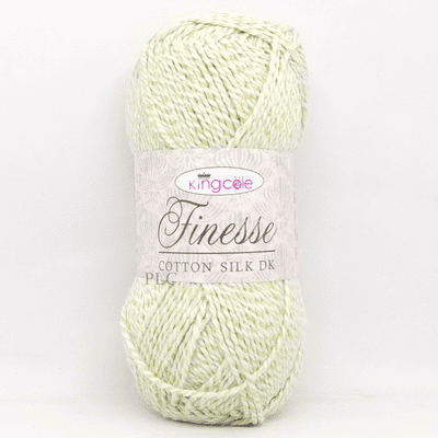 King Cole Finesse Cotton Silk DK Yarn 2827 Mint