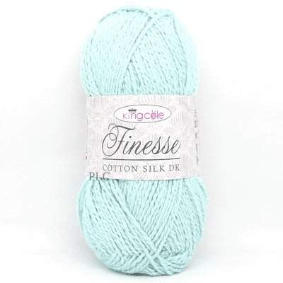 King Cole Finesse Cotton Silk DK Yarn 2829 Ice