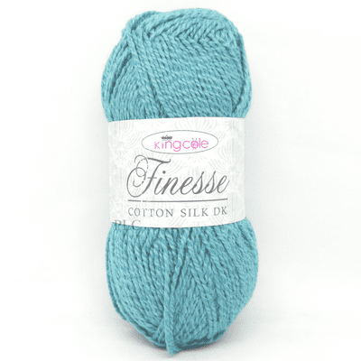 King Cole Finesse Cotton Silk DK Yarn 3680 Opal