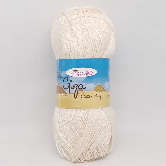 King Cole Giza Cotton 4 Ply Yarn 2191 Cream