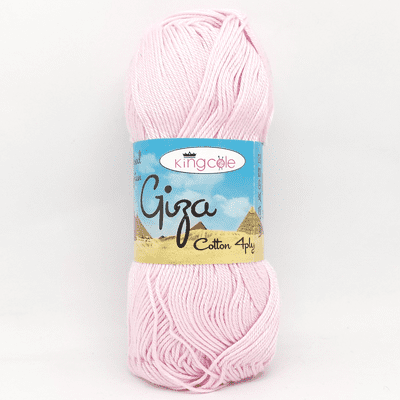 King Cole Giza Cotton 4 Ply Yarn 2192 Pink