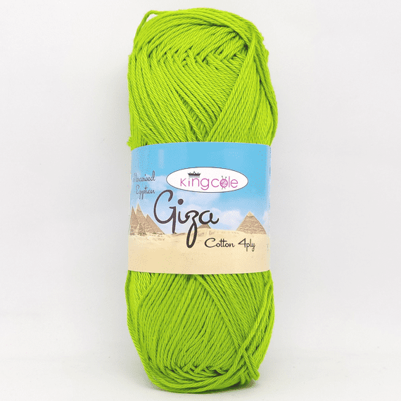 King Cole Giza Cotton 4 Ply Yarn 2203 Green