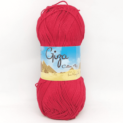 King Cole Giza Cotton 4 Ply Yarn 2415 Ruby