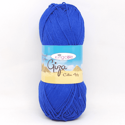 King Cole Giza Cotton 4 Ply Yarn 2416 Royal