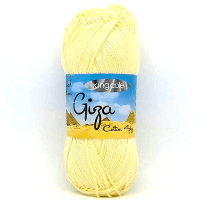 King Cole Giza Cotton 4 Ply Yarn 2418 Primrose