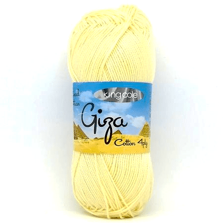 King Cole Giza Cotton 4 Ply Yarn 2418 Primrose