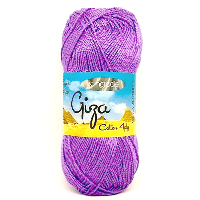 King Cole Giza Cotton 4 Ply Yarn 2420 Violet
