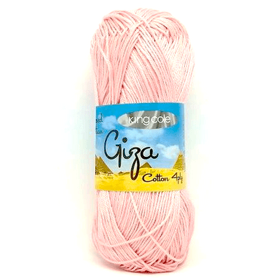 King Cole Giza Cotton 4 Ply Yarn 2422 Petal
