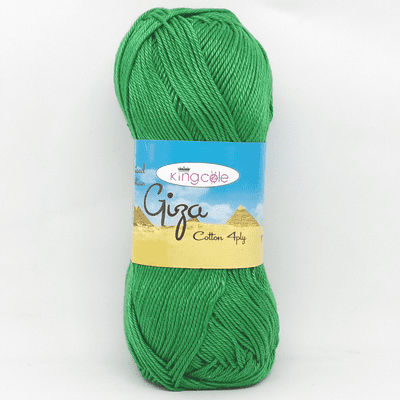 King Cole Giza Cotton 4 Ply Yarn 3465 Christmas Green