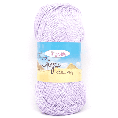 King Cole Giza Cotton 4 Ply Yarn 4780 Lilac