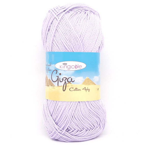 King Cole Giza Cotton 4 Ply Yarn 4780 Lilac